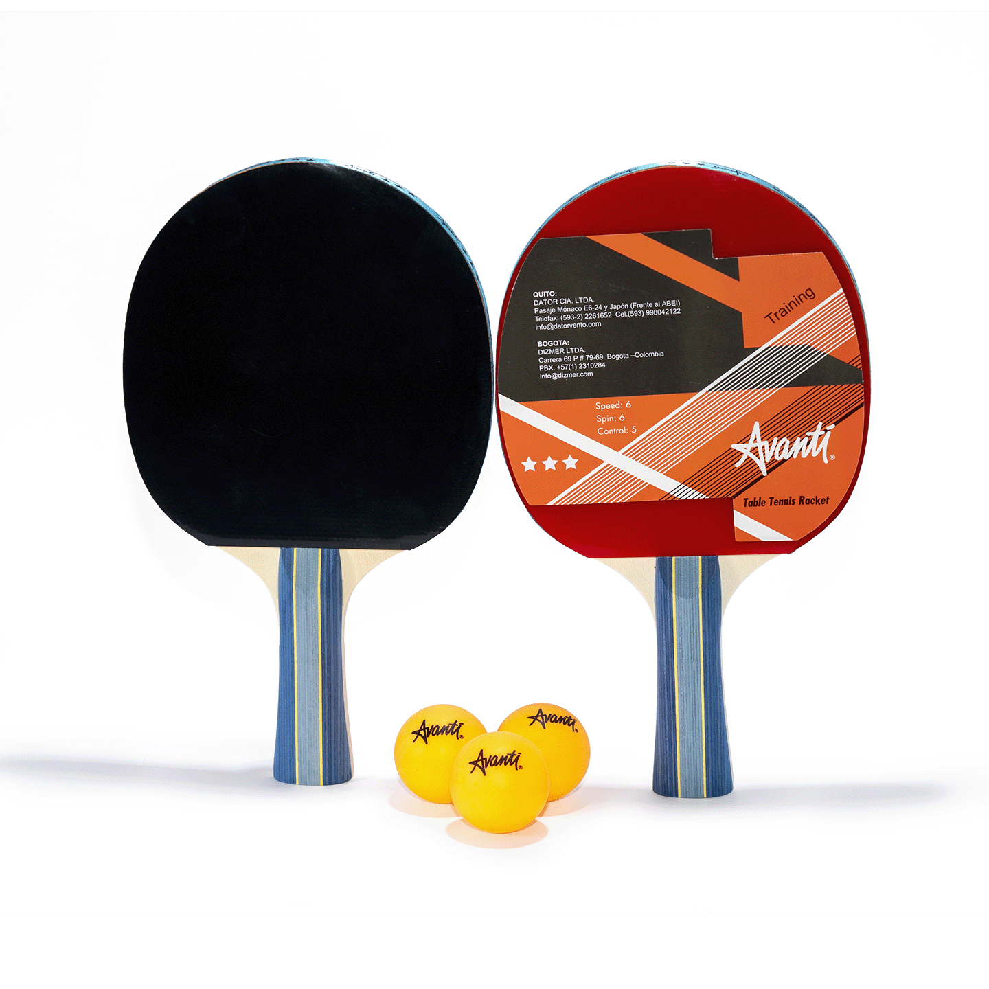Kit de Pin Pong Raquetas y Pelotas Vento